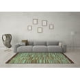 thumbnail image 3 of Ahgly Company Indoor Rectangle Abstract Light Blue Modern Area Rugs, 5' x 7', 3 of 4