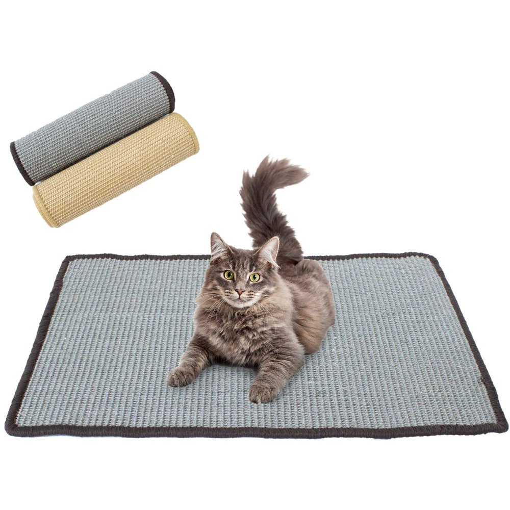 Downtown Pet Supply Natural Cat Scratching Mat with Premium Sisal