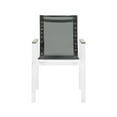 thumbnail image 6 of Meridian Furniture Nizuc Black Outdoor Patio Dining Arm Chair (Set of 2), 6 of 7