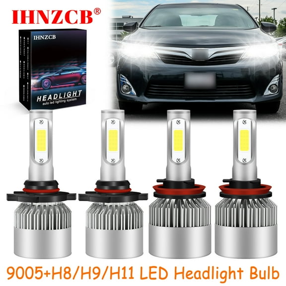 IHNZCB for Toyota Camry 2007-2017 9005 H11 Led Headlights Bulb High Low Beam Light White S2,Y10