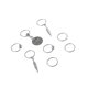 thumbnail image 3 of unbranded Accesorios Para En Plata Para Peinados Con Anillos Reutilizables Y Versátiles, 3 of 4