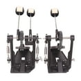 Topcobe Drum Pedal Black Steel Professional Double Bass Dual Foot kick