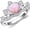 5, variant on 925 Sterling Silver Heart-Shaped Pink Cat's Eye Stone Ring Zircon Crown Shape Statement Ring Cat's Eye Jewelry Birthday Gift for Women (Ring Size 5-9)