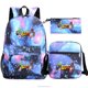 thumbnail image 3 of STUMBLE-mochila escolar de lona impermeable para adolescentes, niñas y niños, Mochilas Kawaii para estudiantes, Mochilas para portátil de 3 piezas, 3 of 4