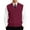 Wine, variant on Men's Sweater Vest V Neck Casual Basic Color Sleeveless Knitted Button Cardigan Vest
