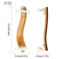 thumbnail image 4 of Wood Violin Shoulder Rest for 3/4 4/4 Size Violin Height Adjustable Feet Shoulder Rest for Starter and Professional, 4 of 14