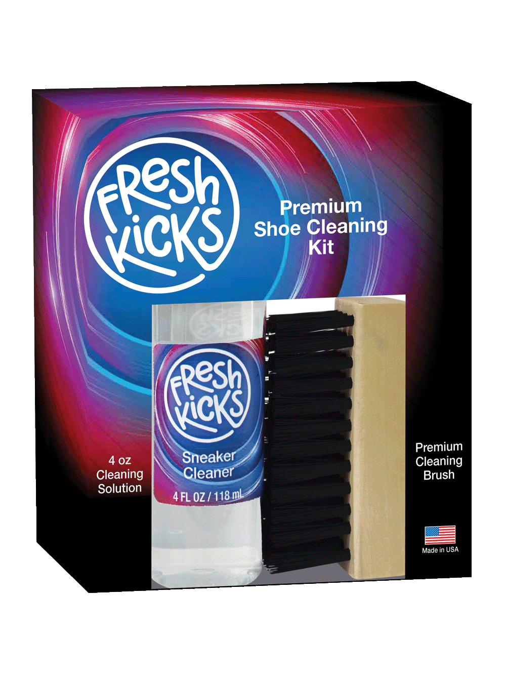 Fresh Kicks Shoe Cleaning Kit Sneaker Cleaner and Shoe Cleaning Brush