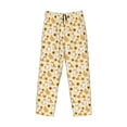 thumbnail image 6 of Uemuo Shiba Inu Sunflower Pattern Men's Wide Leg Palazzo Lounge Pants with Pockets Light Weight Loose Comfy Casual Pajama Pants-Small, 6 of 9