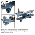 thumbnail image 3 of YSTINNG Vintage Airplane Model Wrought Iron Aircraft Biplane for Desktop Decor Photo Props B311-3290, 3 of 5
