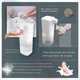 thumbnail image 5 of Dispensador automático de jabón, dispensador de jabón manos libres sin contacto con sensor de infrarrojos, base impermeable, IPX4 resistente al agua, para familia, escuela, oficina, hotel, restaurante, 5 of 5