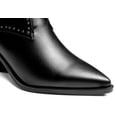 thumbnail image 4 of Ferwind Women's Ankle Booties Metallic Studs Buckle Straps Adult Black  8, 4 of 9