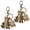 2pcs, variant on Halloween Spirit Boo Crew Ghost Keychain, Vintage Cute Patchwork Ghost Charms, Spooky Boo Key Ring for Bags