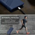 thumbnail image 7 of Wallet Leather Case For Samsung Galaxy A57 5G 6.7",with Card Holder, Shockproof ,Kickstand ,Embossed Multifunctional Magnetic Phone Case,Dark Blue,For Galaxy A57 5G, 7 of 7