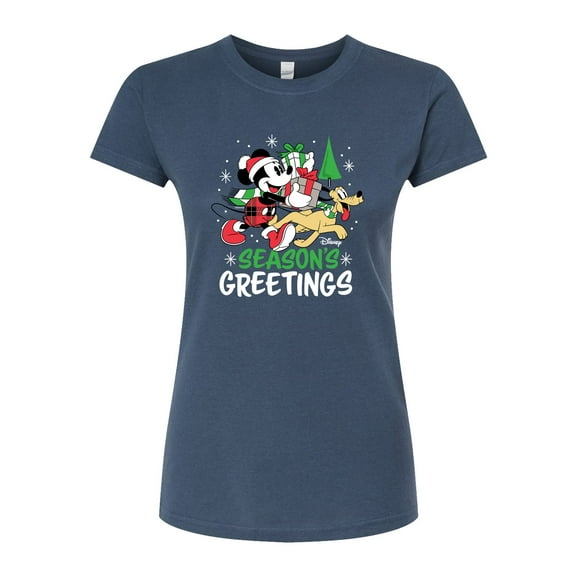 Disney - Seasons Greetings - Juniors Fitted Graphic T-Shirt