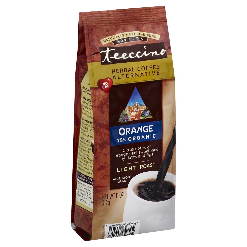 Teeccino Light Roast Decaf Ground Coffee, Original, 11 Oz