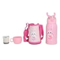thumbnail image 1 of 500ml Kids Stainless Steel Straw Thermal Insulation Cup Temperature Display Water BottlePink Rabbit, 1 of 6