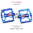thumbnail image 3 of UPANBIKE Mountain Bike Pedals MTB Pedals Bicycle Flat Pedals Aluminum 9/16" Sealed Bearing Lightweight Platform for Road Mountain BMX MTB Bike, 3 of 7
