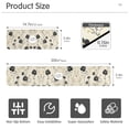 thumbnail image 3 of Yayeee Faucet Mat for Kitchen Sink 14.7" Diatomite Long Splash Guard Pad, Small Black Flowers, 2 Pack, 3 of 7