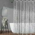 thumbnail image 2 of Dznils Extra Long Clear PEVA Shower Curtain Liner with Hooks Mildew Resistant, 70" W x 78" H, 3D Pebbles, 2 Pack, 2 of 10
