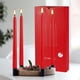 thumbnail image 5 of Vela cónica WPONSZU, roja, 25 cm, sin perfume, sin goteo, paquete de 14, 5 of 8