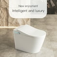 thumbnail image 4 of Smart Toilet with Built-in Heated Seat, Tankless Auto Flush System, Adjustable Temperature Control, Remote Flush Function, LED Display, Elongated Bowl for Modern Bathrooms, 4 of 9