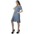 thumbnail image 5 of Moomaya Short Sleeve Dresses Plus Size Women Scoop Neck Mini Tunic Dresss, 5 of 6
