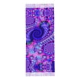 thumbnail image 3 of Mode pour Femmes Tassel Scarf, Violet Spirale Abstraite Long Châle, Léger et Chaud, 3 of 6