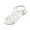 White, variant on Womens Strappy Sandals Flat Crisscross Straps Elastic Casual Shoes for Spring Summer Beach Walking Comfortable Sandals