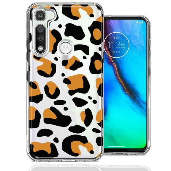 MUNDAZE for Motorola Moto G Fast Classic Animal Wild Leopard Jaguar Print Double Layer Phone Case Cover