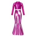 thumbnail image 3 of Haitryli Girls' Sequin Dance Clothes Set Hip Hop Jazz Modern Dancing Outfits Theme Party Dancewear Recital Suit Hot Pink 10, 3 of 7