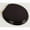 Dark Brown, variant on BathDecor Natural Red Oak Finish Designer Solid Round Oak Wood Toilet Seat with Polished Brass Hinges