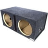 Atrend - Bbox E10DV Dual 10" Vented Divided Chamber Carpeted Subwoofer Enclosure
