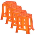 thumbnail image 1 of Dollhouse Chair Miniature Furniture Model 4Pcs Red Plastic Indoor Display Photo Prop 3.4X4Cm, 1 of 5