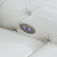 thumbnail image 4 of 34" x 43" Blanche White Modern Style Power Recliner, 4 of 5