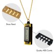 thumbnail image 4 of NAOMI Harmonica Collier Mini Harmonica Musical de Clé C 4 Trous 8 Tons Instrument de Musique pour Enfants Débutants 1PCS, 4 of 7