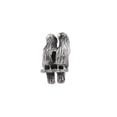 thumbnail image 4 of Love Birds Charm .925 Sterling Silver Antiqued Finish Reflection Beads - QRS373, 4 of 6