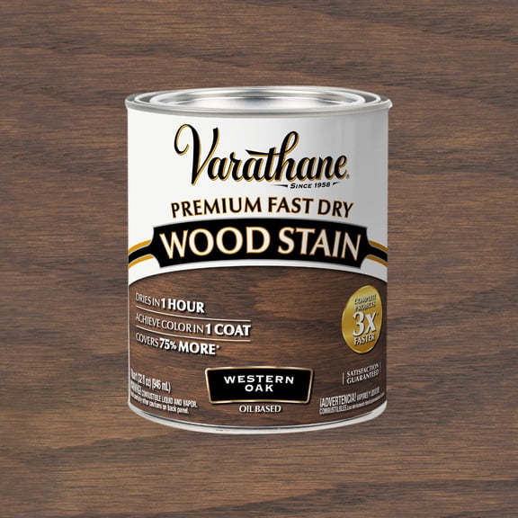 Western Oak, Varathane Premium Fast Dry Wood Stain-370719, 32 fl oz