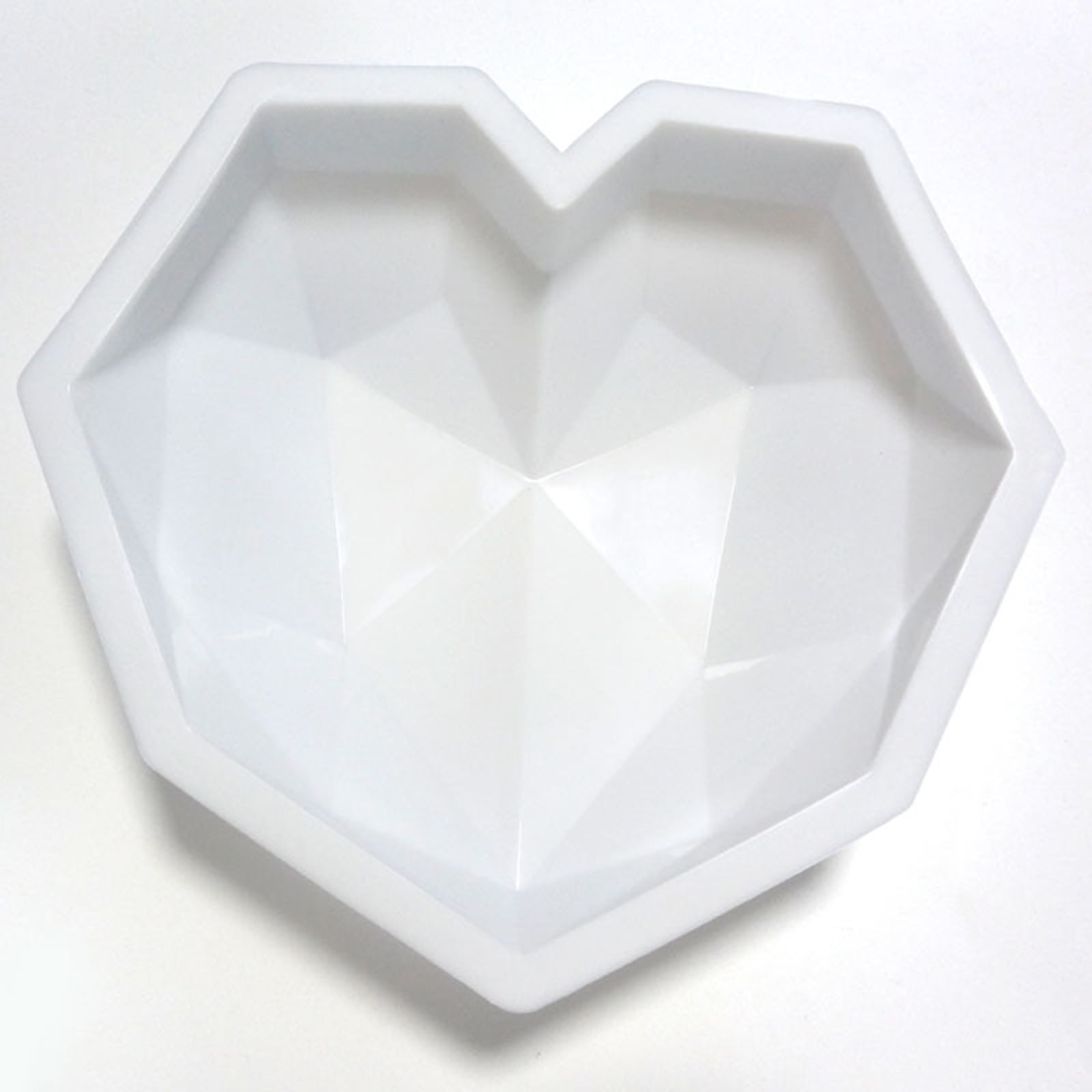 Diamond Heart Shaped Mousse Cake Mold Set Silicone Alphabet - Temu