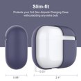 thumbnail image 4 of TORUBIA Silicone Case Cover Compatible For AirPods Pro Protective Case Skin for Apple Airpod Pro 2019 (Front LED Visible) Grey, 4 of 8