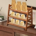 thumbnail image 6 of Baoblaze Syrup Bottle Display Rack Coffee Station Organizer for Desktop Brown, 6 of 8