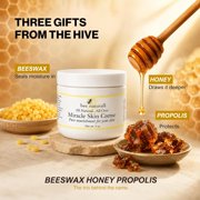 Bee Naturals Hydrating Cream Full body Nourishment with Olive Oil, Beeswax & Coconut Oil for all skin types 4 oz