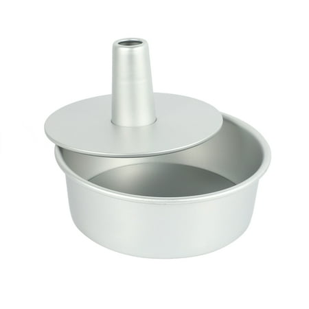 

8 Inch Aluminum Alloy Round Chiffon Cake Pan Removable Bottom Hollow Chimney Cake Mold Diy Baking Cake
