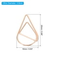 thumbnail image 2 of Uxcell 50 Pieces Metal Paper Clip Drop-Shaped with Box 1 Inch Rose Gold for Crafts Organize Office Home, 2 of 5