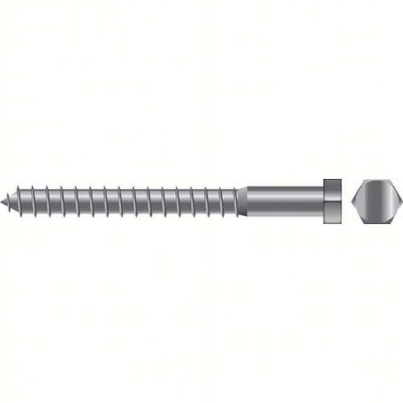 SeaChoice  00183; 5/16X5 Lag Screw Stainless Steel 5/ Bag