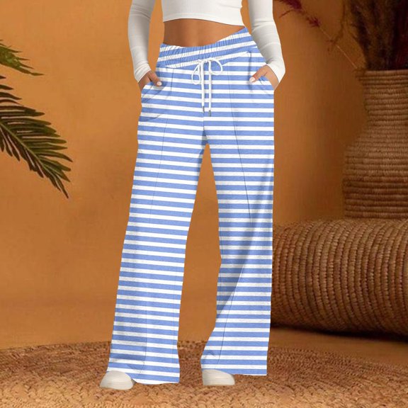 BILIKEYU Women's Fashion Casual Wide Leg Long Pants, Yoga Pants Women, Wide Leg Yoga Pants for Women, Sweat Pants for Womens