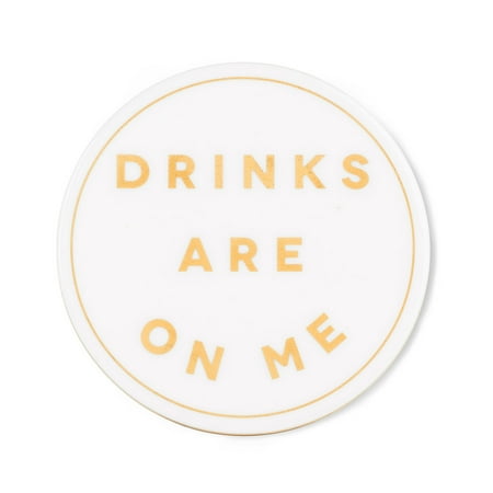 

Set of 12 Drinks are on Me Coaster
