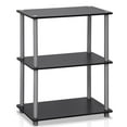 thumbnail image 5 of Furinno Turn-N-Tube Wood 3-Tier Compact Shelf Display Rack in Black/Gray, 5 of 8