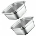 thumbnail image 5 of HIBIBUD 2Pcs Stainless Steel Washbasins Multi-Purpose Dishpan for Kitchen Sink Ideal for Washing Vegetables Dishes Robust Long Lasting Dish Pan, 5 of 7