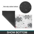 thumbnail image 6 of White Christmas Snowflake Pattern Kitchen Rugs Sets Of 2,Anti Fatigue Kitchen Mat Rugs Non Slip Washable,Decorative Kitchen Floor Mats for Kitchen,Sink,Laundry,17"x30"+17"x47", 6 of 7