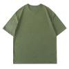 thumbnail image 4 of Pisexur T Shirts for Man , Hommes Couleur Unie Mode Décontractée Ventilée Col Rond Exercice Manches Courtes Haut Vert Armée, 2TG Chemises de Golf Hommes & Chemises Hommes, 4 of 4